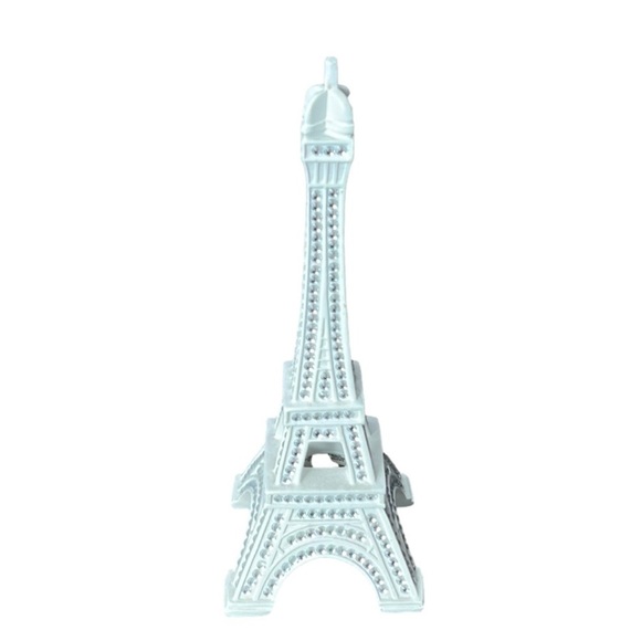 Other - Nwt, 14” White, Metallic, Paris, Eiffel Tower, Statue, Silver, Bling